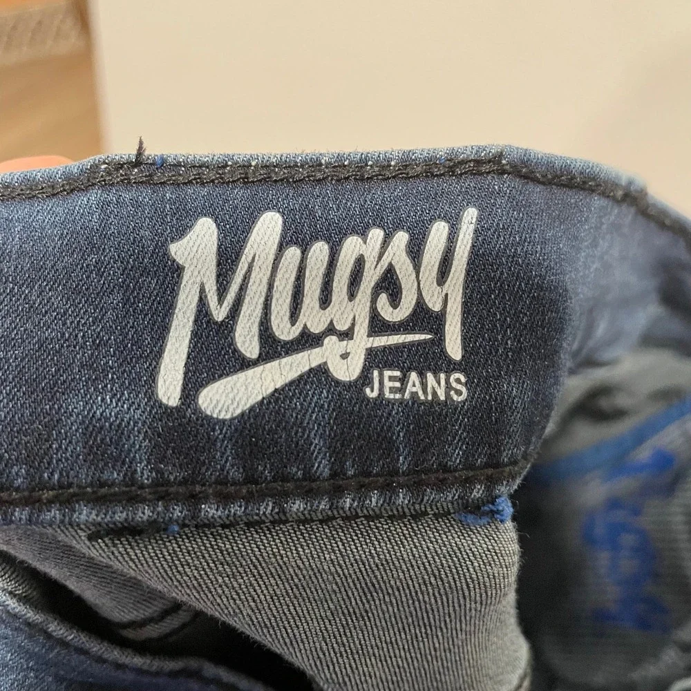 Mugsy‎ Jeans Men's Studio Blues Slim Fit Dark Wash Denim Pants FLX3NSB-30x32